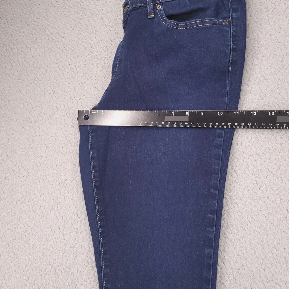 LEVIS 711 Jeans Size 32 Skinny Mid Rise Dark Wash Stretch Denim 32x29